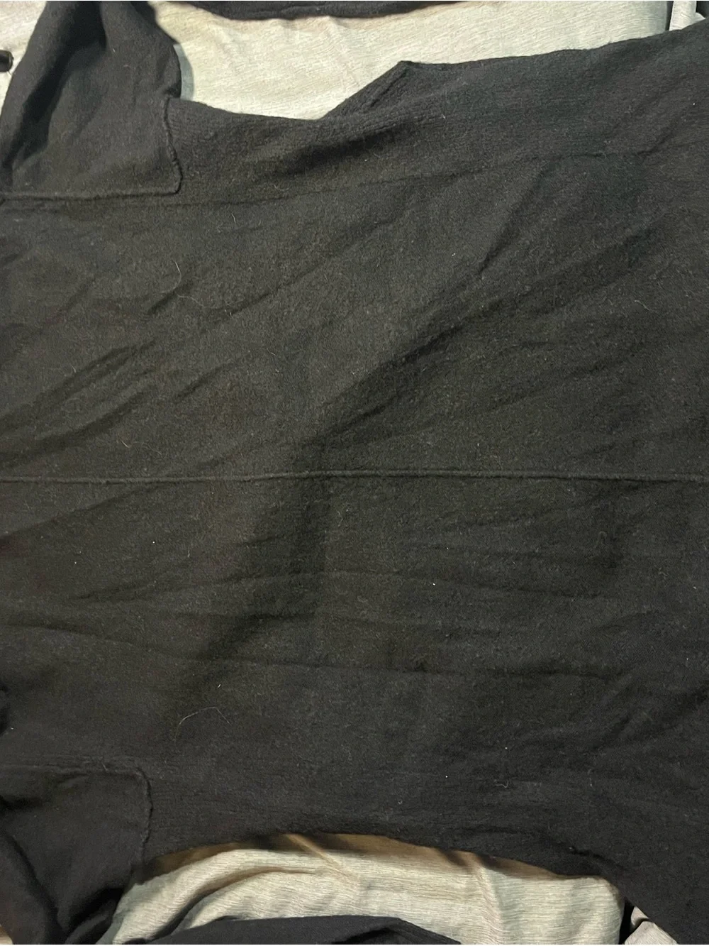 We The Free Black Turtleneck Sweater Tunic 100% cashmere